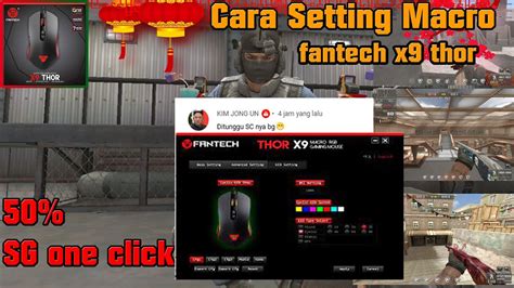 Cara Setting Macro SG Fantech THOR X9 Quick Change 50 One Clik Q Q