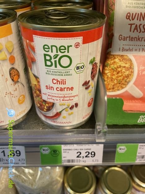 Enerbio Chili Sin Carne Preis Angebote Kalorien Nutri Score