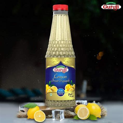 Natural Jai Guruji Lemon Fruit Squash Syrup Ml Jiomart