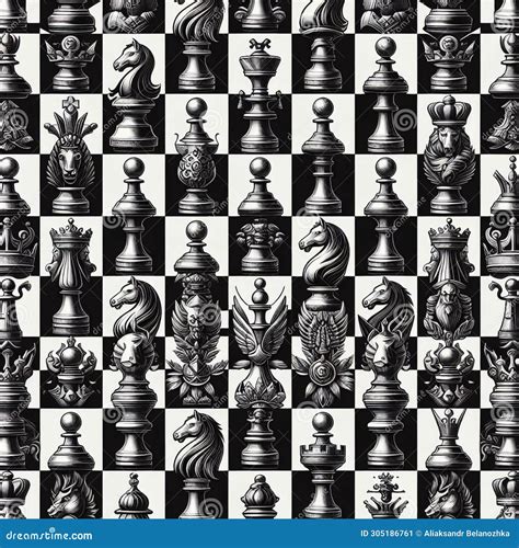 A Black And White Chessboard With Silver Chess Pieces Including A King