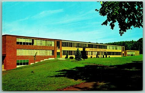 Inter Lakes High School Building Meredith New Hampshire Unp Chrome