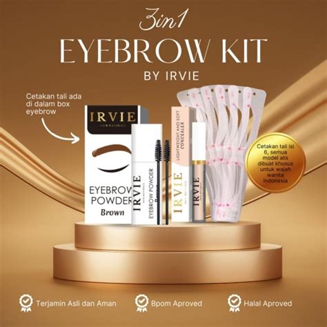 Jual Paket Ngalis In By Irvie Bpom Halal Eyebrow Powder Cetakan