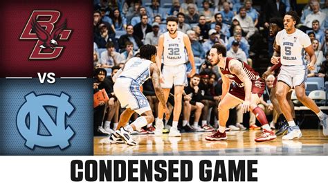 Boston College Vs North Carolina Condensed Game 2022 23 Acc Mens