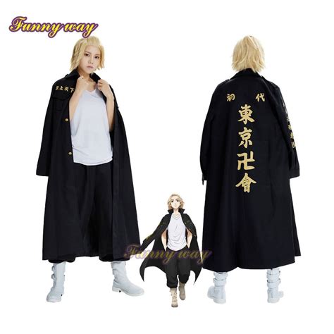 Anime Tokyo Revengers Sano Manjiro Cosplay Costume Manji Gang Mikey