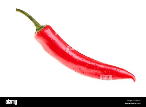 Red Hot Chili Pepper Isolated Stock Photo Alamy