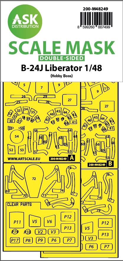 1 48 B 24J Liberator Double Sided Express Fit Mask For Hobby Boss MN