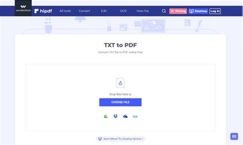 Top 5 Best TXT To PDF Converter Online HiPDF