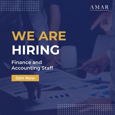 finance accounting staff recruitment amar law firm public