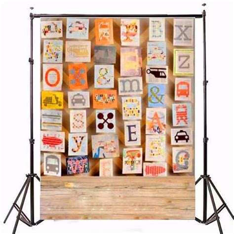 Toile De Fond Backdrop Tissu Photographie Studio Photo Lettre Bois Mur