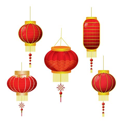 Red Chinese Lantern Vector Illustration Chinese Lantern Lantern Vector Illustration Red