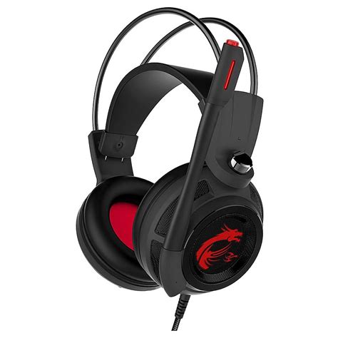 Customer Reviews Msi Ds502 Wired Gaming Headset Black Ds502 Best Buy