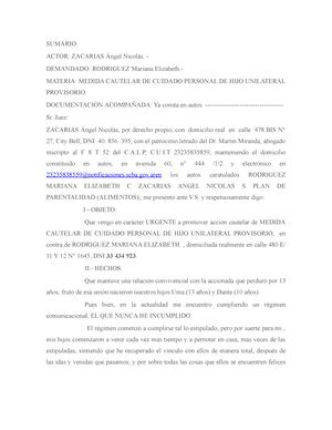 Familia Tp Caso Derecho De Familia C Tedra Comisi N Caso