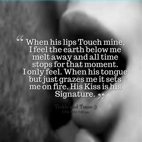 His Touch Quotes Quotesgram