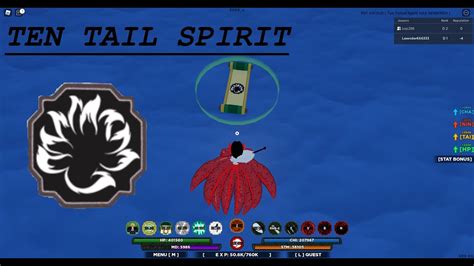 Shindo Life Tyn Tailed Spirit Spawn Location Youtube