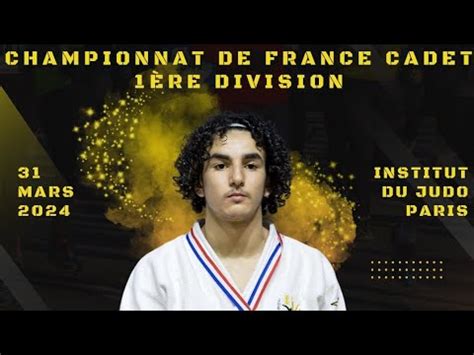 Championnat de France cadet 1ère division Institut national du Judo à