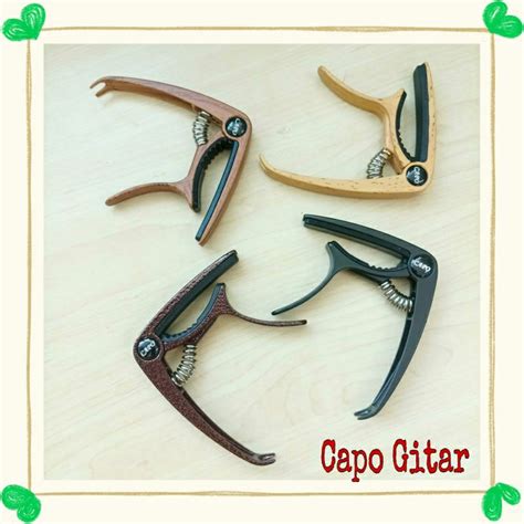 Jual Capo Gitar Akustik Elektrik Wood Design Bridge Pin Remover