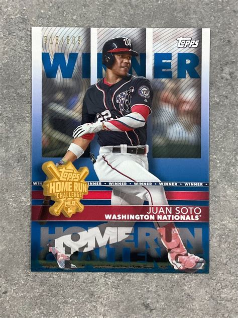 Topps Home Run Challenge Winner Hrc Juan Soto Ebay