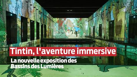 Vidéo Tintin laventure immersive aux Bassins des Lumières de