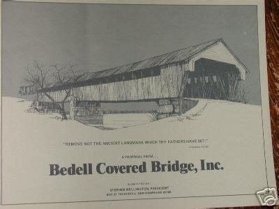 Bedell Covered Bridge Bklt 1974 Newbury,VT/Haverhill,NH | #23430668 ...