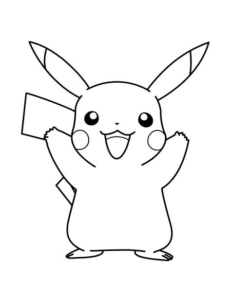 Dibujos De Pikachu Para Colorear Pikachu Coloring Page Pikachu