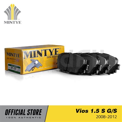 Mintye Brake Pads MP 3707 For Toyota Vios 1 5 S G S 2008 2012 4pcs