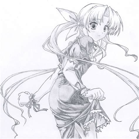 Anime Drawing Outlines At Getdrawings Free Download