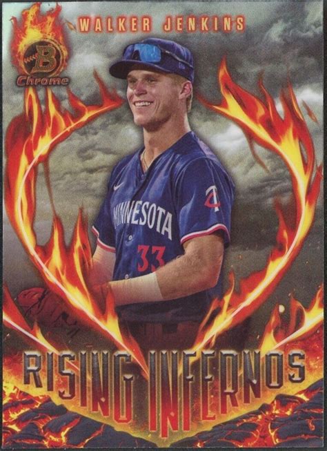 Bowman Chrome Walker Jenkins Rising Infernos Ri Minnesota Twins