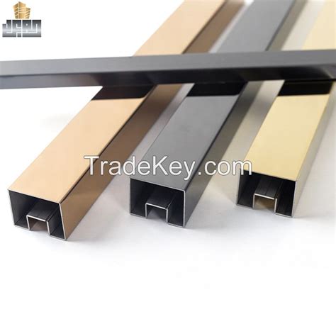 Free Easy Installation Solid T Metal Tile Trim Stainless Steel Tile