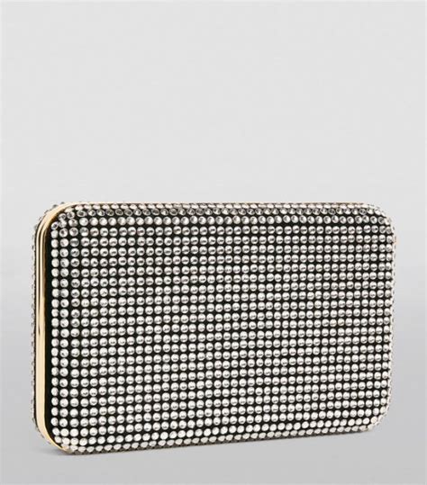 Womens Magda Butrym Black Crystal Embellished Leila Clutch Bag Harrods Uk