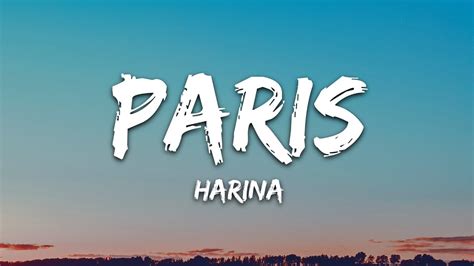 Harina Paris Lyrics Youtube