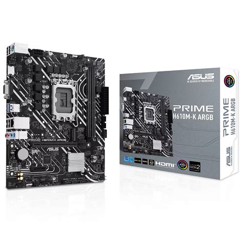 Asus Prime H610m K Argb Motherboard Ldlc Holy Moley