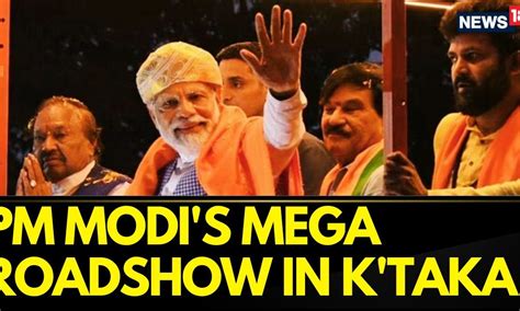 Karnataka Elections 2023 PM Modi Holds Mega Road Show In Karnataka S