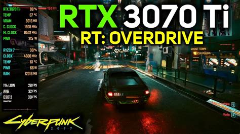 RTX 3070 Ti On Cyberpunk 2077 Ray Tracing Overdrive Patch 1 62 Path