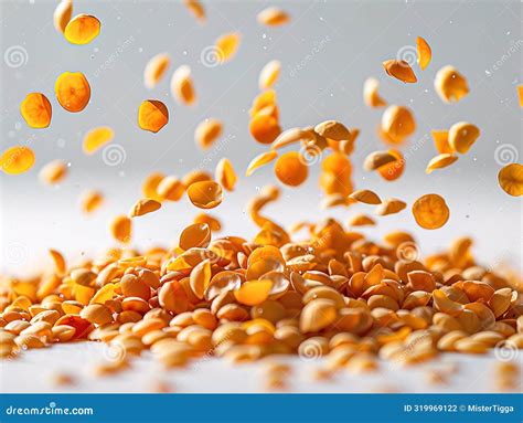 Photography Of Lentils Falling From The Sky Hyperpop Colour Scheme