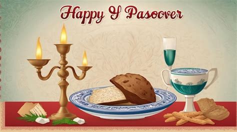 Premium Vector Happy Passover Greeting Vector Illustration