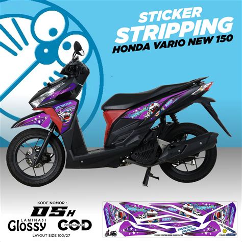 Honda Vario Variation Striping Vario Motorcycle Decal Sticker