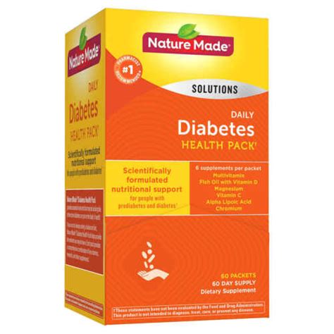 Nature Made Diabetic Health Pack Packets Supplements Packet Ebay