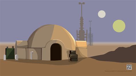 Luke's house on Tatooine by IvanoMatt147 on DeviantArt