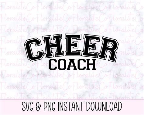 Cheer Coach Svg Cheerleader Coach Svg Cheerleader Svg Cheer Etsy