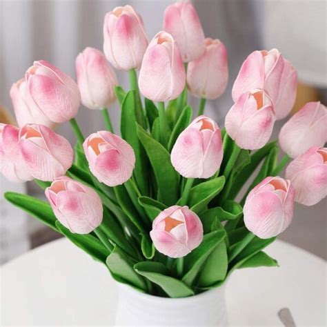 20 Fleurs De Tulipe Rose