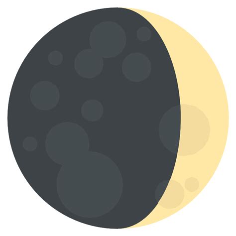 Waxing Crescent Moon Vector SVG Icon - SVG Repo