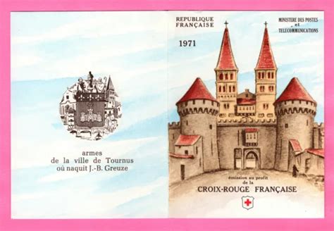 FRANCE CARNET CROIX Rouge 1971 Mnh Oeuvres De Greuze Cote 10