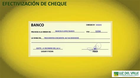 Cheque Certificado Banco Pichincha