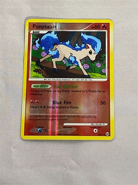 Pokemon Ponyta Shiny Reverse Holofoil Arceus SH11 Values MAVIN