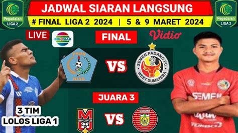 Jadwal Siaran Langsung Final Liga Indonesia Semen Padang Vs