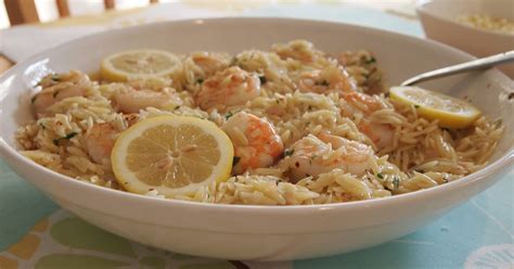 Young And Entertaining Shrimp Scampi With Orzo