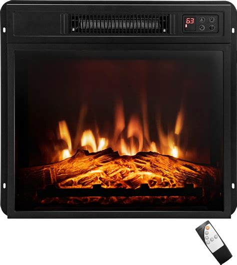 Amazon COSTWAY Electric Fireplace Insert 18 Inch Wide 1400W