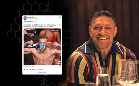 Conor Mcgregor Reacts After Completing Years In The Ufc