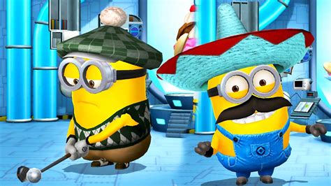 Mariachi And Golfer Minions In Levels Minion Rush Old Version