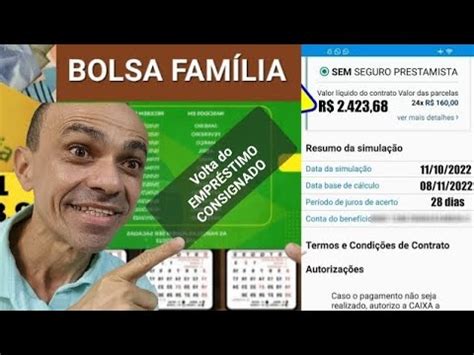 VOLTA DO EMPRÉSTIMO CONSIGNADO DO BOLSA FAMÍLIA 2023 YouTube